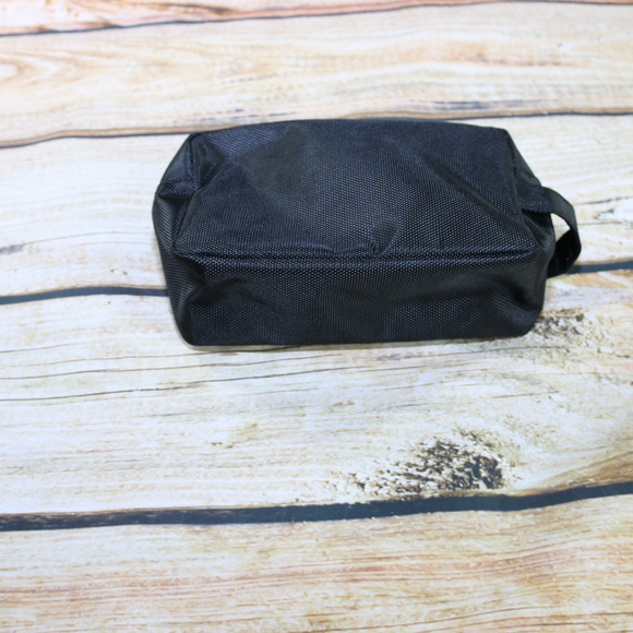 Mens Black Toiletry Bag Dopp Kit - Picture 6 of 7